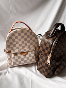 Mini Checkered Backpack