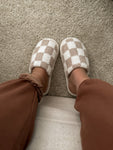 The Checkered Cloud Slippers