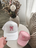 Coquette Girl Embroidered Trucker Hat￼