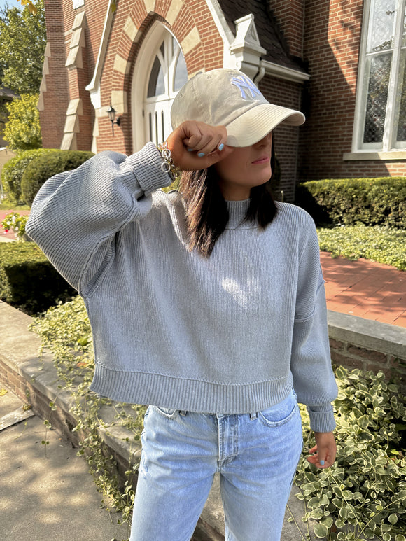The Frankie Ribbed Cropped Sweater
