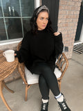 The Frankie Ribbed Sweater | Black