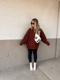 The Frankie Ribbed Sweater | Rust